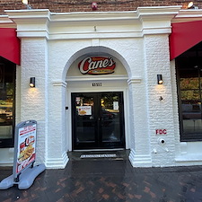 Raising Cane's Building Pressure Washing in Charlottesville